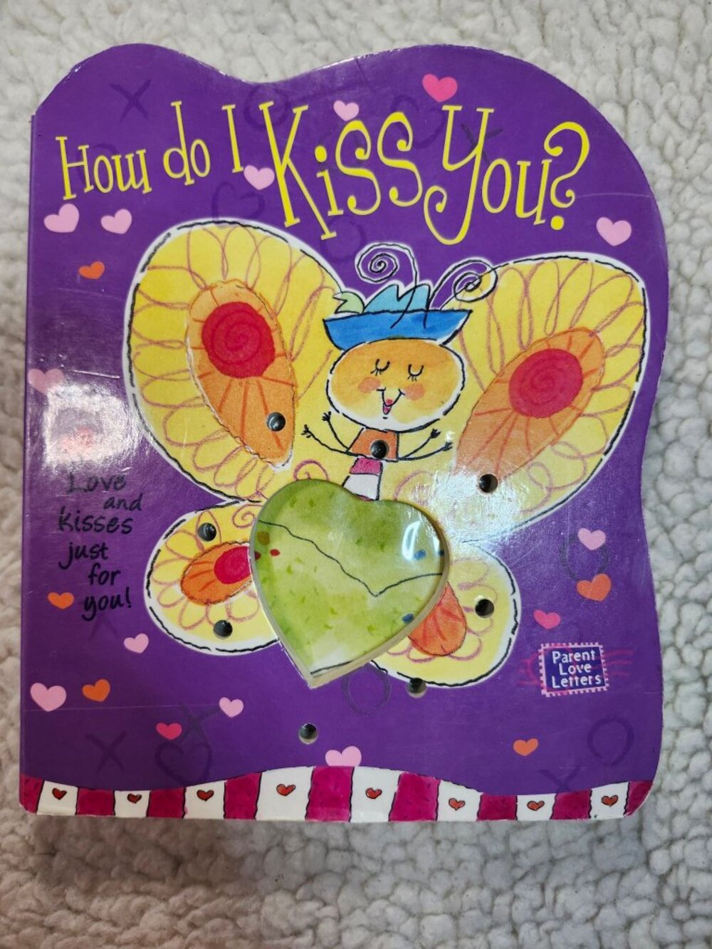 How Do I Kiss You Board Book Heidi R Weimer Sound Buttons NOT TESTED